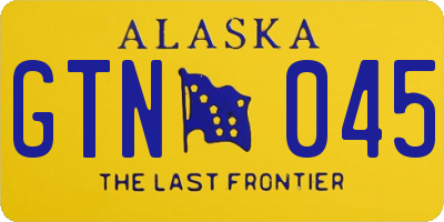 AK license plate GTN045