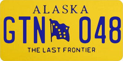 AK license plate GTN048