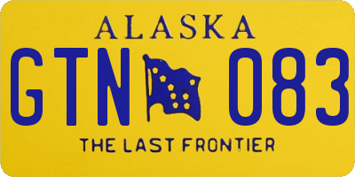 AK license plate GTN083