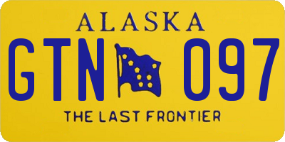 AK license plate GTN097