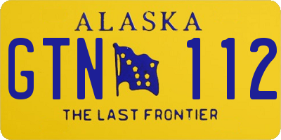 AK license plate GTN112