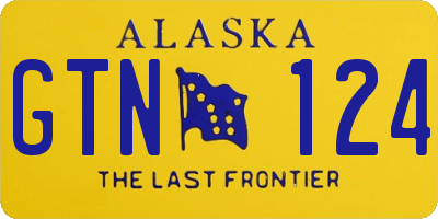 AK license plate GTN124