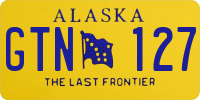 AK license plate GTN127