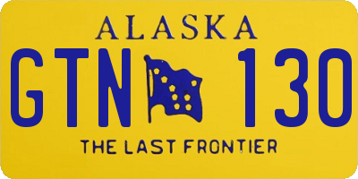 AK license plate GTN130