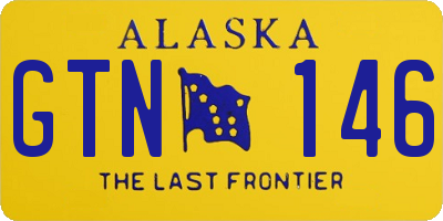 AK license plate GTN146