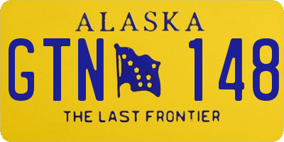 AK license plate GTN148