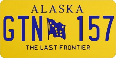 AK license plate GTN157