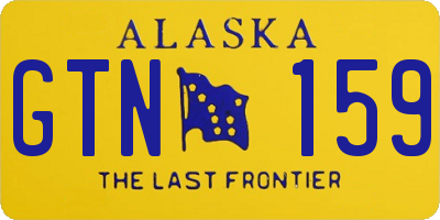 AK license plate GTN159