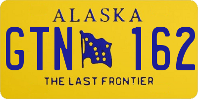 AK license plate GTN162