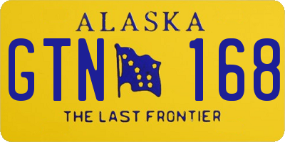 AK license plate GTN168