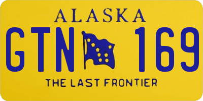 AK license plate GTN169