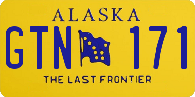 AK license plate GTN171