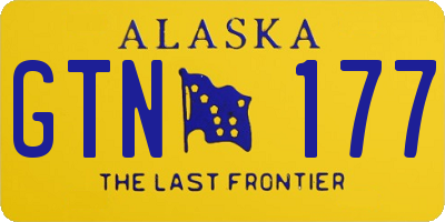 AK license plate GTN177