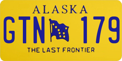 AK license plate GTN179