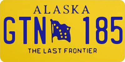 AK license plate GTN185