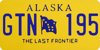 AK license plate GTN195