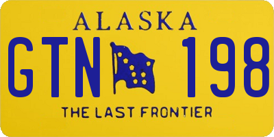 AK license plate GTN198