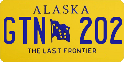 AK license plate GTN202