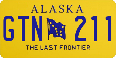 AK license plate GTN211