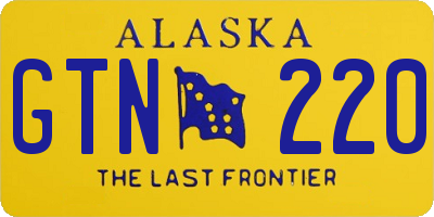 AK license plate GTN220