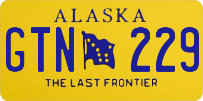 AK license plate GTN229