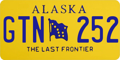 AK license plate GTN252