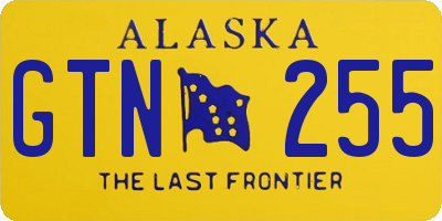 AK license plate GTN255