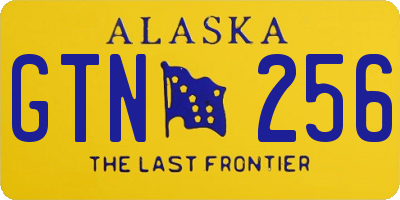 AK license plate GTN256