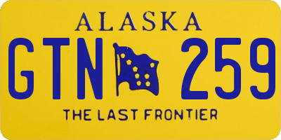 AK license plate GTN259