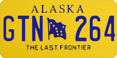 AK license plate GTN264