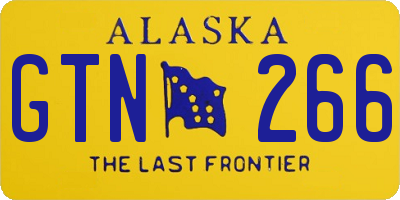 AK license plate GTN266