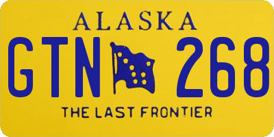 AK license plate GTN268