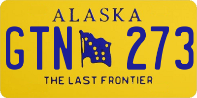 AK license plate GTN273