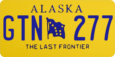 AK license plate GTN277