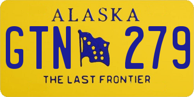 AK license plate GTN279