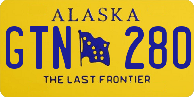 AK license plate GTN280