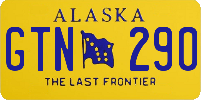 AK license plate GTN290