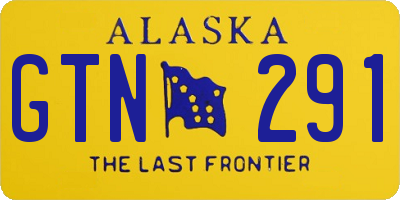 AK license plate GTN291