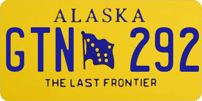 AK license plate GTN292