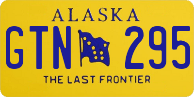 AK license plate GTN295