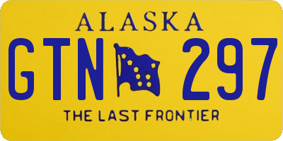 AK license plate GTN297