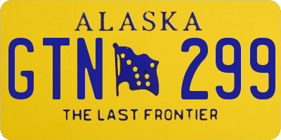 AK license plate GTN299