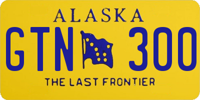 AK license plate GTN300