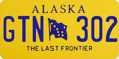 AK license plate GTN302