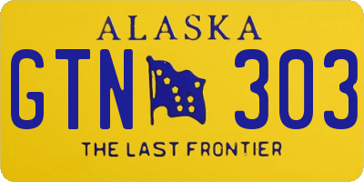 AK license plate GTN303