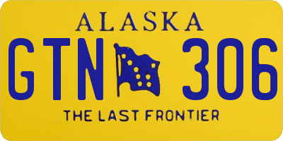 AK license plate GTN306