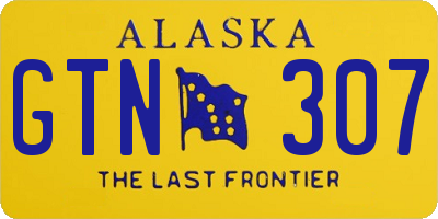 AK license plate GTN307