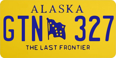 AK license plate GTN327