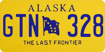 AK license plate GTN328