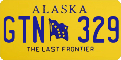 AK license plate GTN329